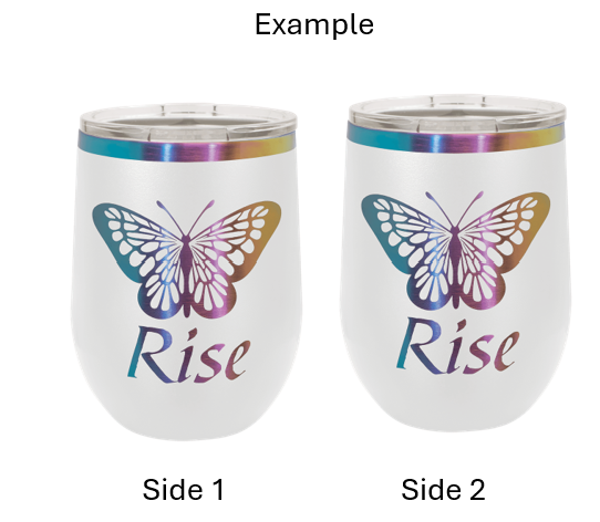 12 oz Personalized Wine Tumblers