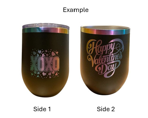 12 oz Personalized Wine Tumblers